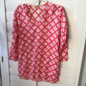 Roberta Roller Rabbit tunic top coverup medium